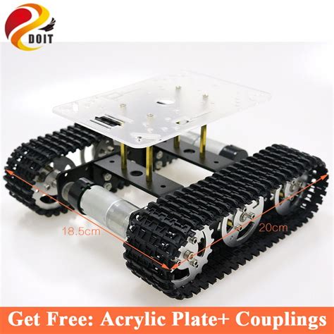 Rc Metal Robot Tank Chassis Mini T100 Crawler 